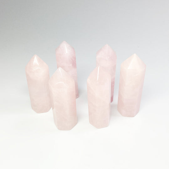 Polished Rose Quartz Point - Rocks and Gems Canada