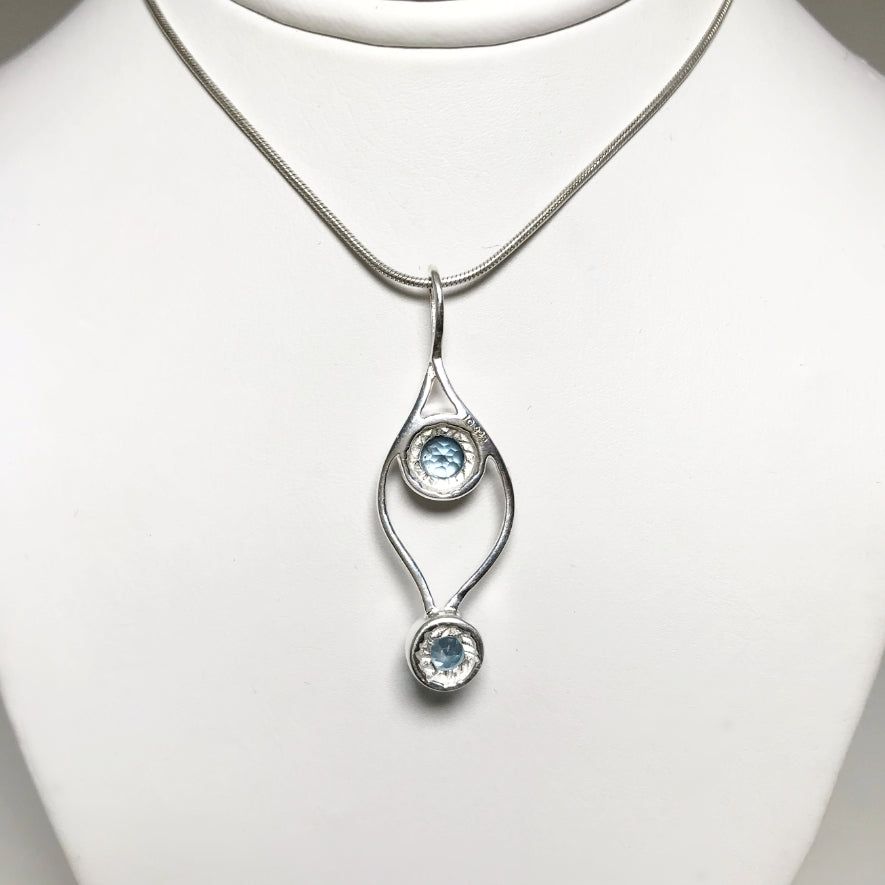 Blue Topaz Pendant - Rocks and Gems Canada