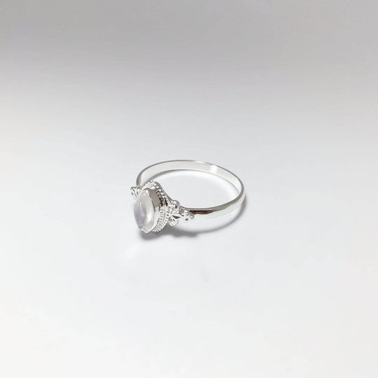 Rainbow Moonstone Ring - Rocks and Gems Canada