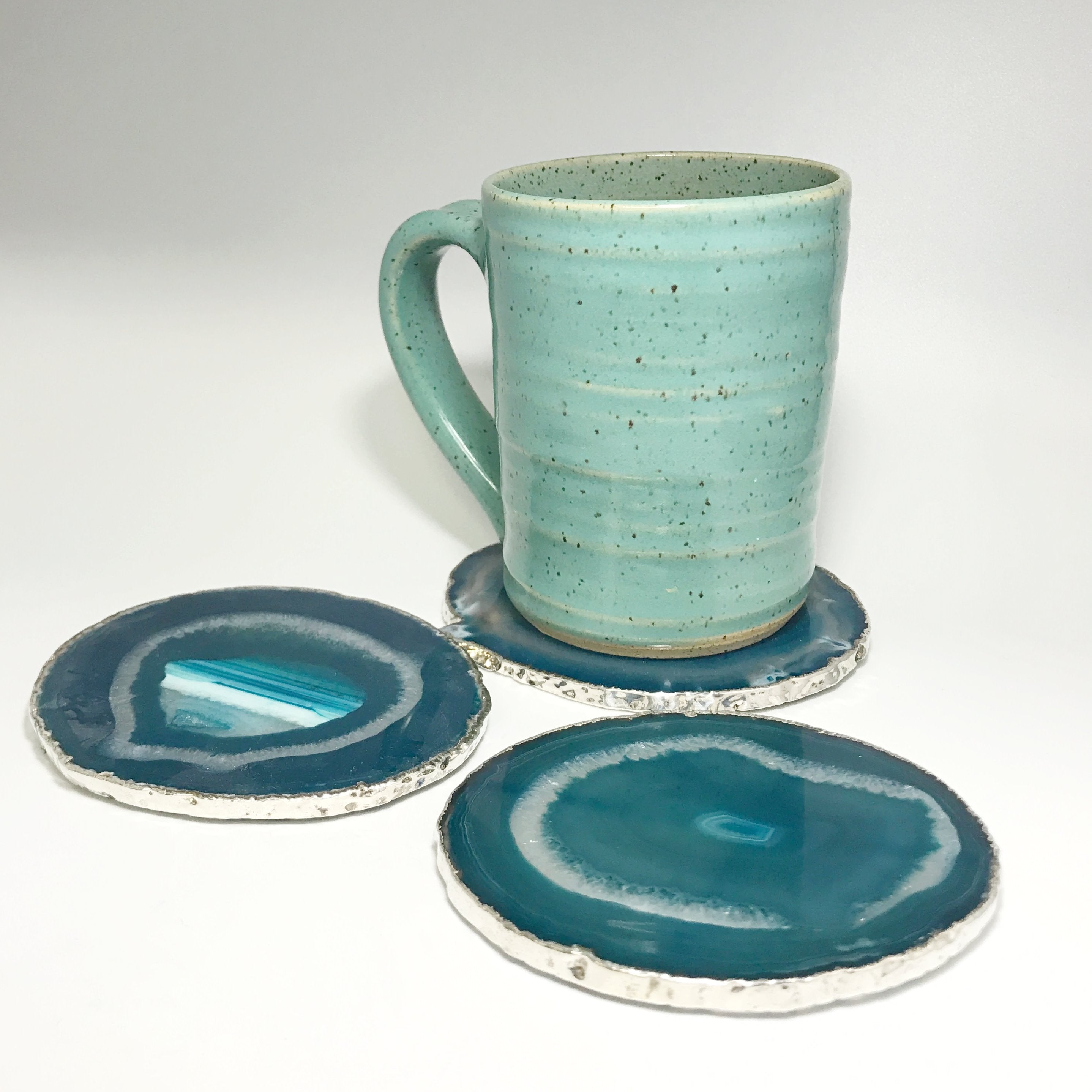 Agate Coasters - Set of 4 - Rocks and Gems Canada