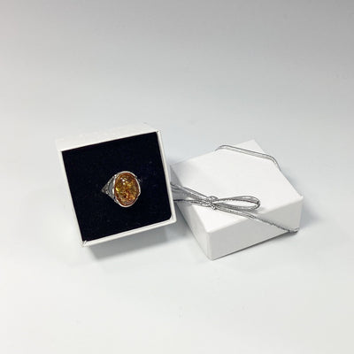 Cognac Amber Ring