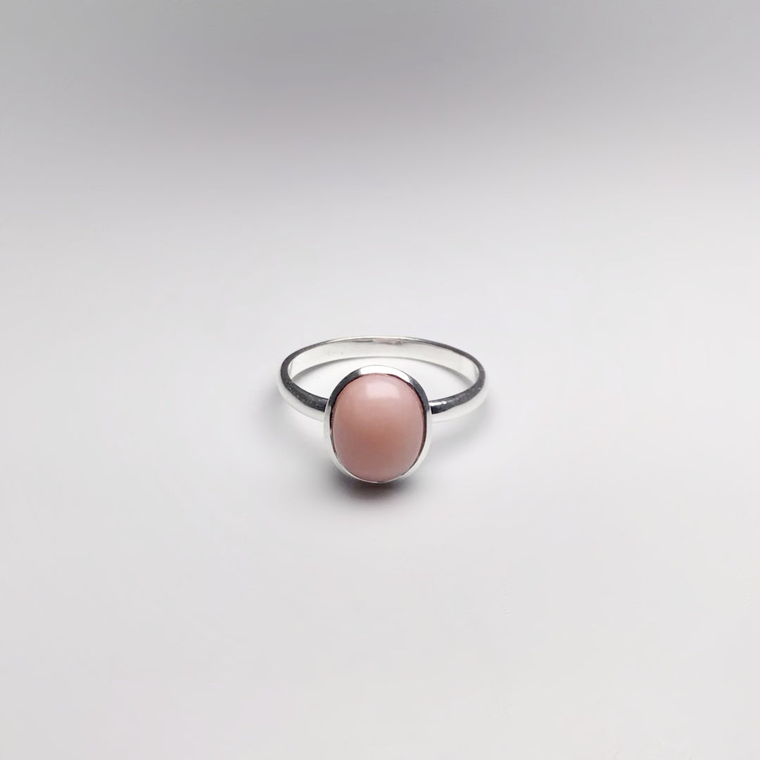 Pink Peruvian Opal Ring - Rocks and Gems Canada