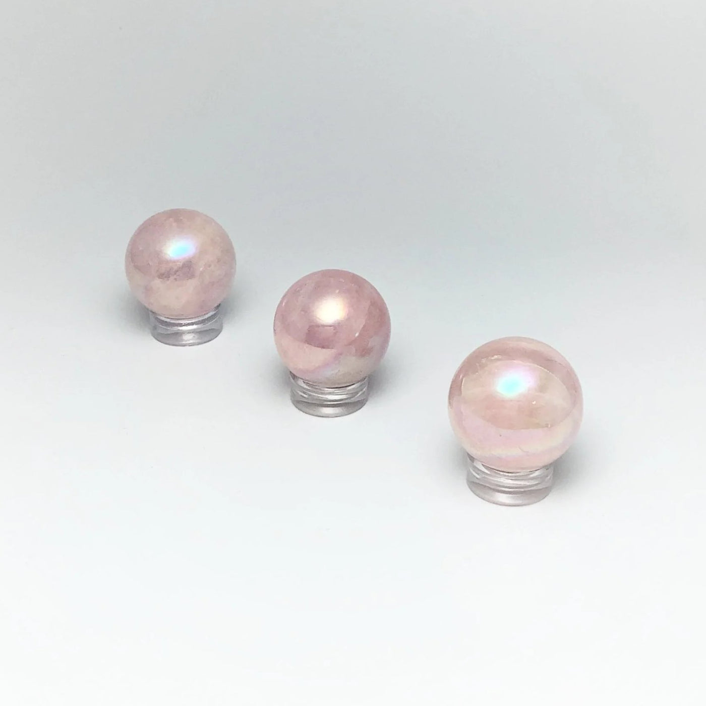 Mini Aura Rose Quartz Sphere at $49 Each