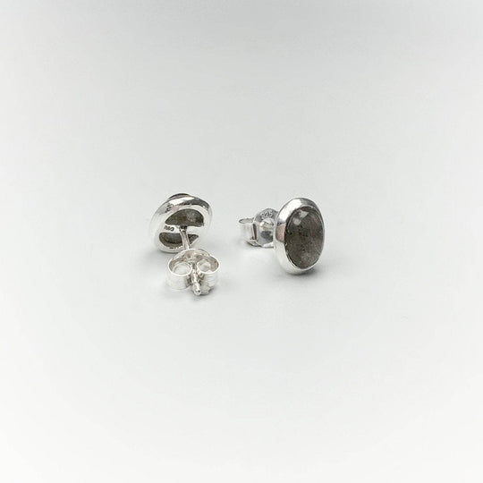 Labradorite Stud Earrings - Rocks and Gems Canada