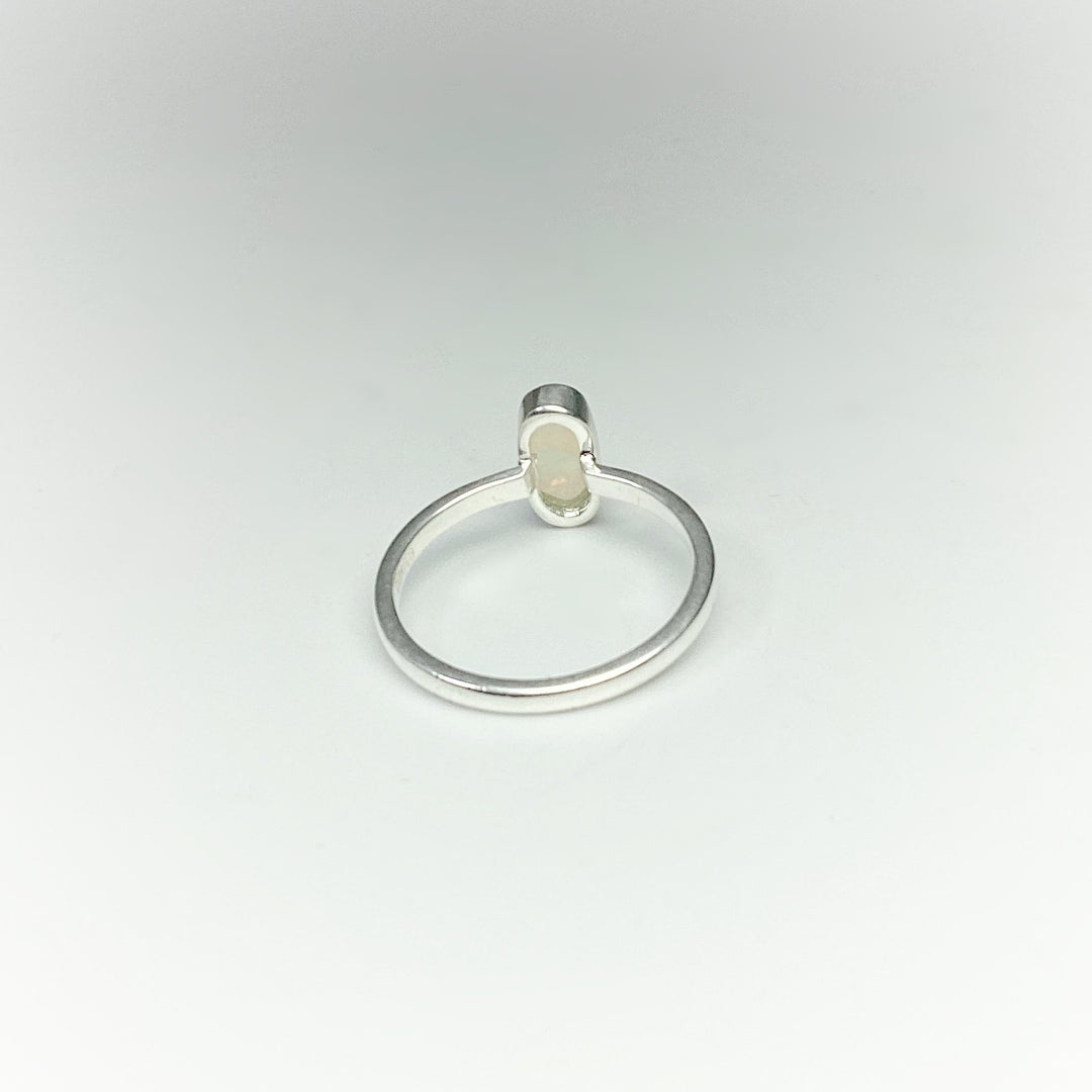Faceted Ethiopian Fire Opal Ring - Rocks and Gems Canada