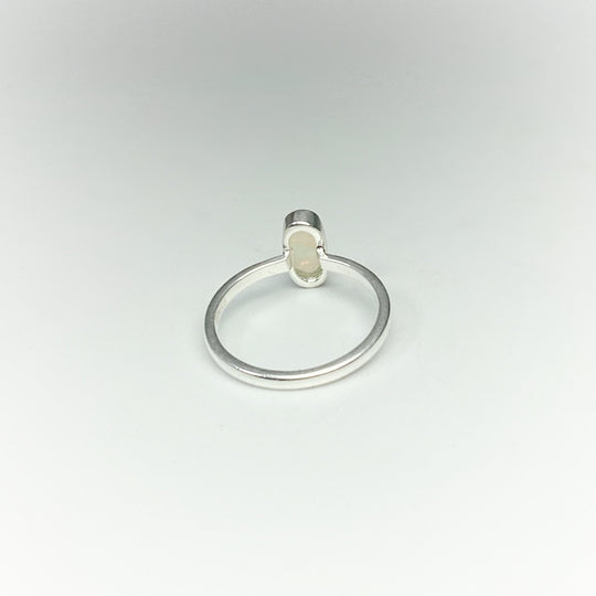 Faceted Ethiopian Fire Opal Ring - Rocks and Gems Canada