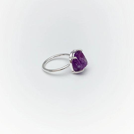 Rough Amethyst Ring - Rocks and Gems Canada