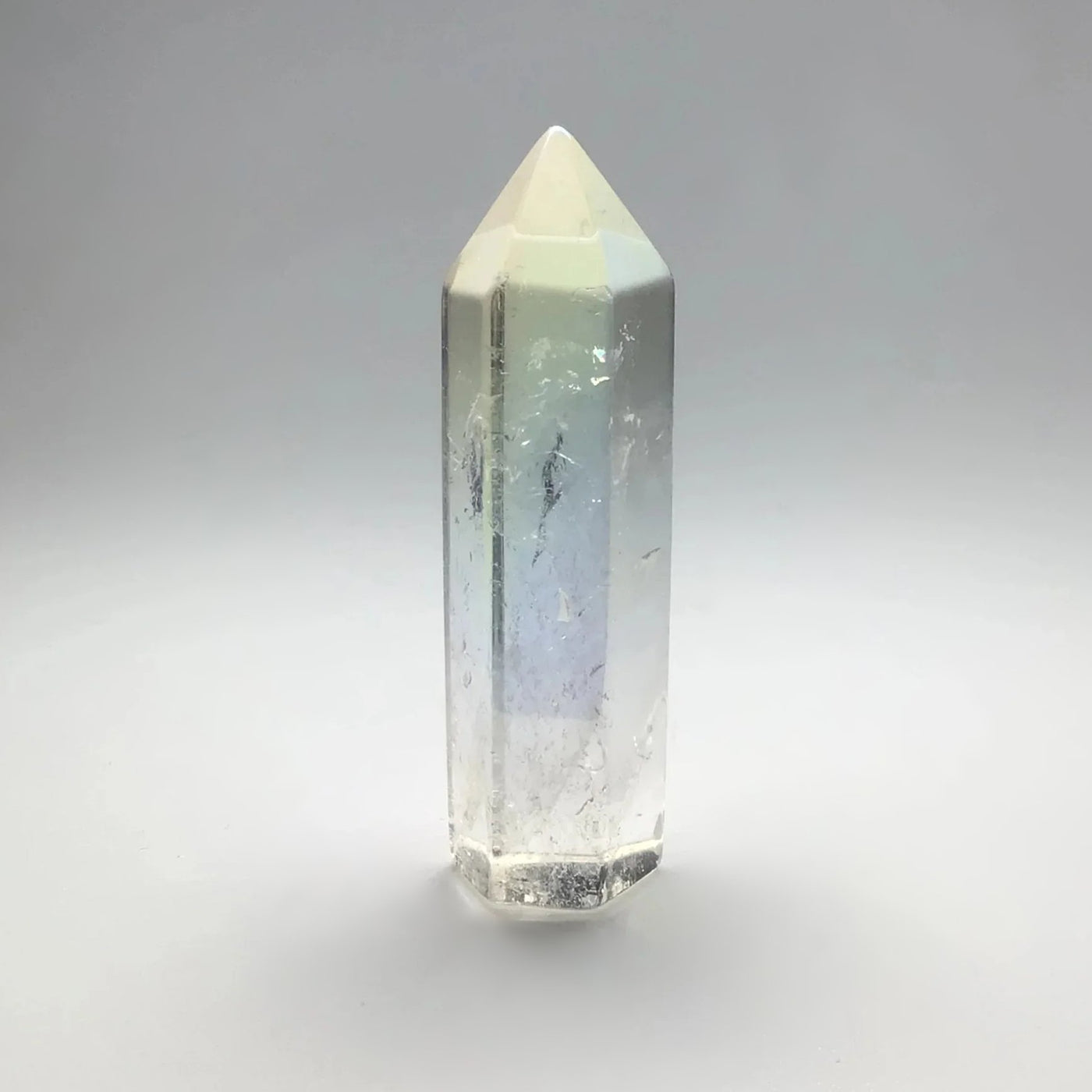 Polished Opalescent Quartz Point at $65 Each