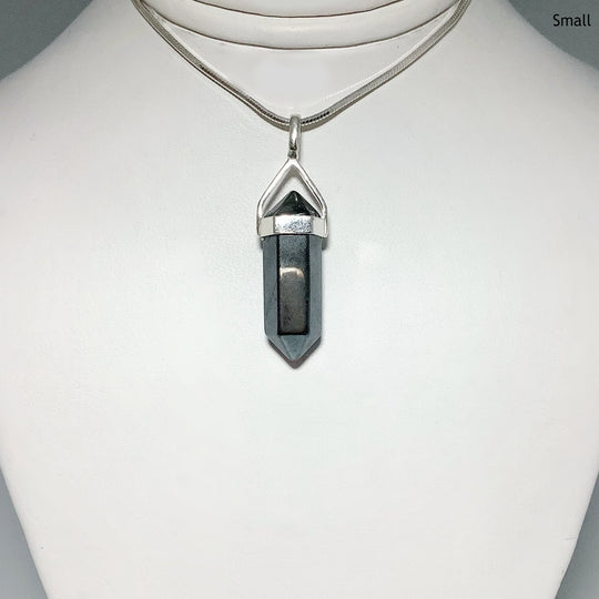 Hematite Double Terminated Point Pendant - Rocks and Gems Canada