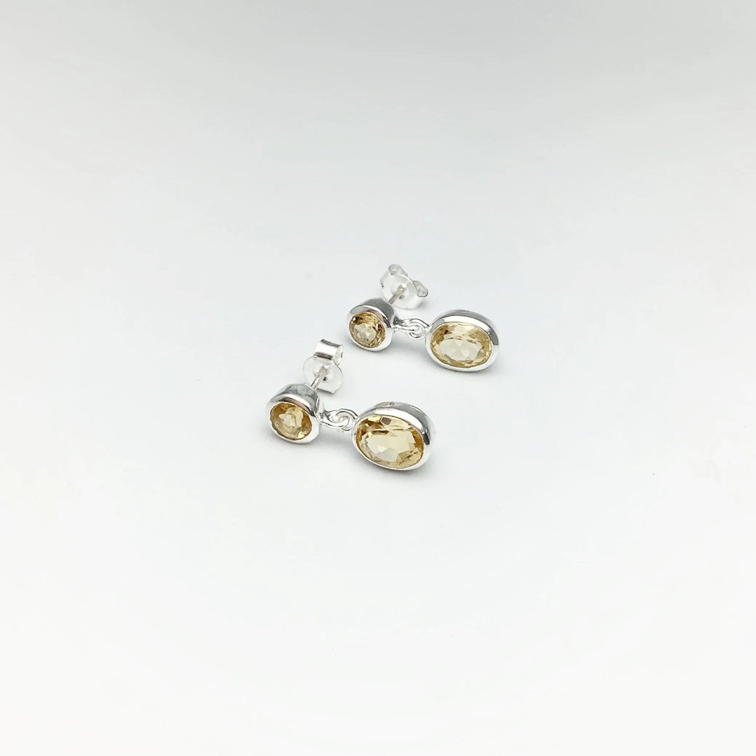 Citrine Stud Earrings - Rocks and Gems Canada