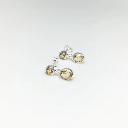 Citrine Stud Earrings - Rocks and Gems Canada