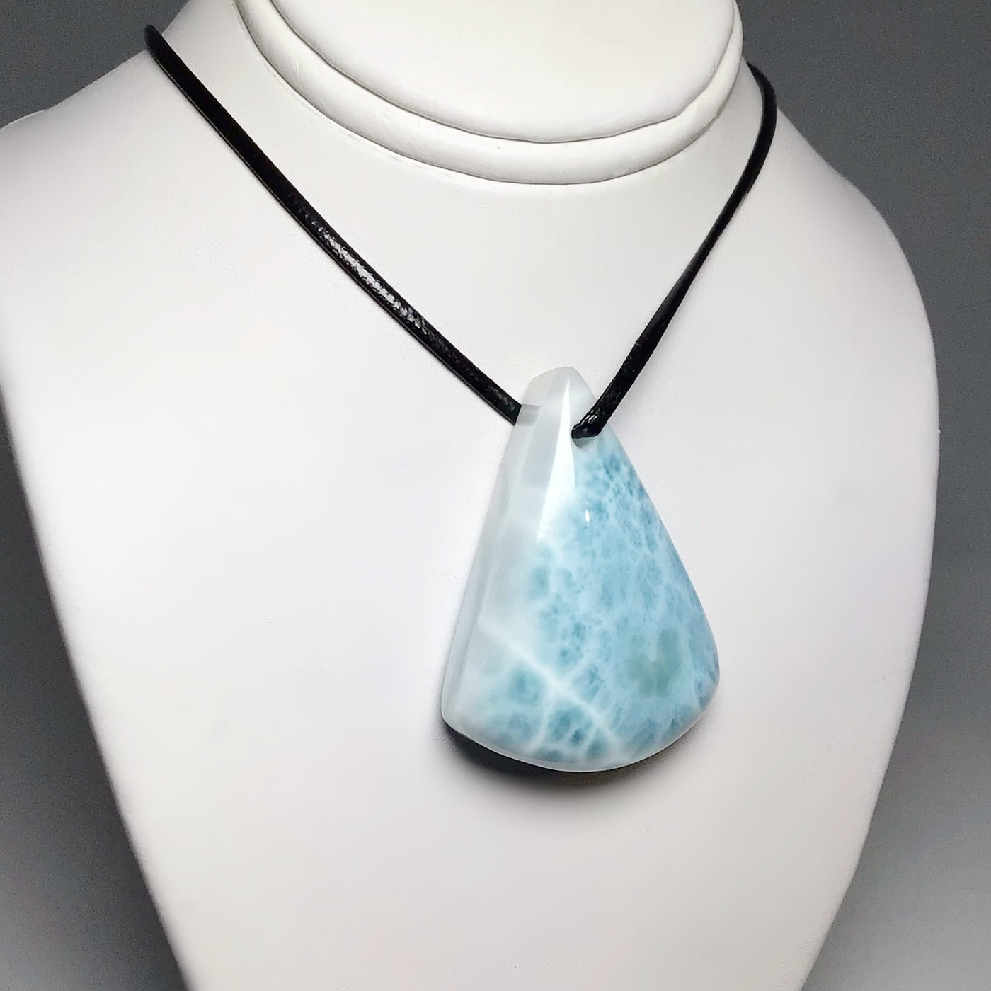 Larimar Drilled Pendant