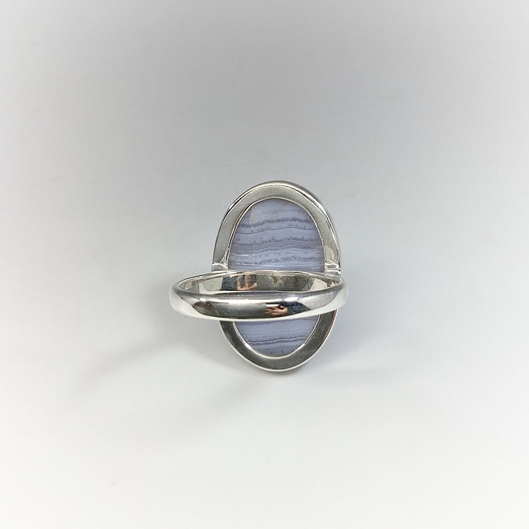 Blue Lace Agate Ring - Rocks and Gems Canada