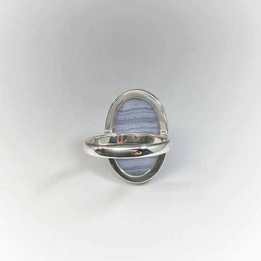 Blue Lace Agate Ring - Rocks and Gems Canada