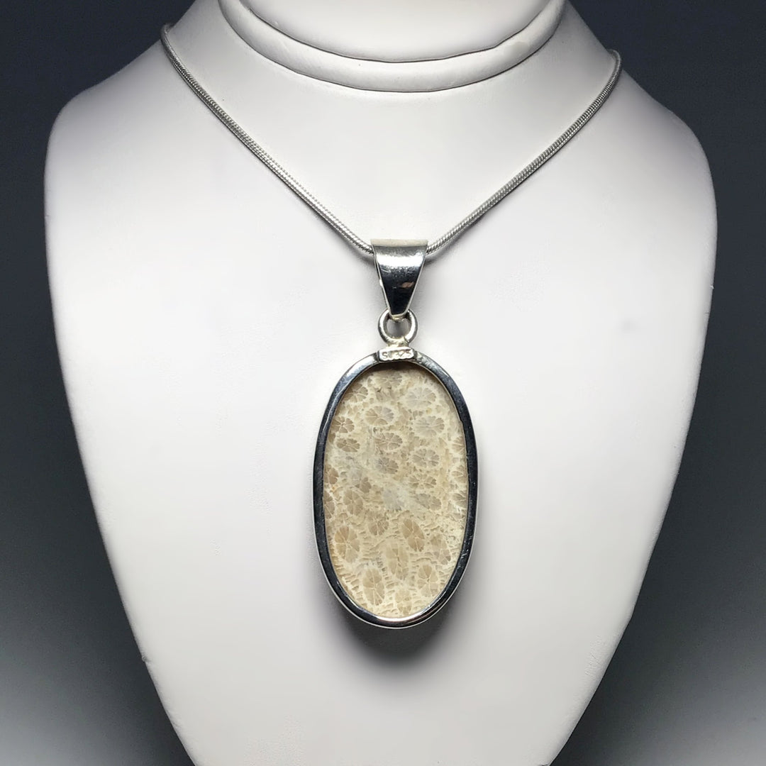 Fossilized Coral Pendant - Rocks and Gems Canada