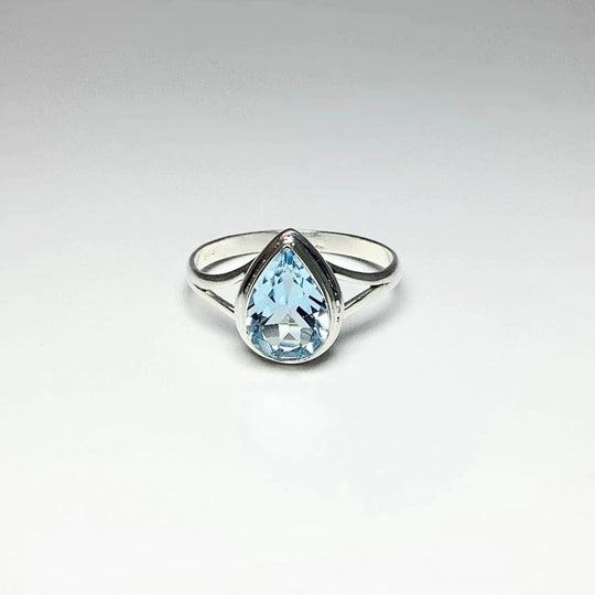 Blue Topaz Ring - Rocks and Gems Canada