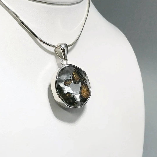 Sericho Meteorite Faceted Pendant - Rocks and Gems Canada