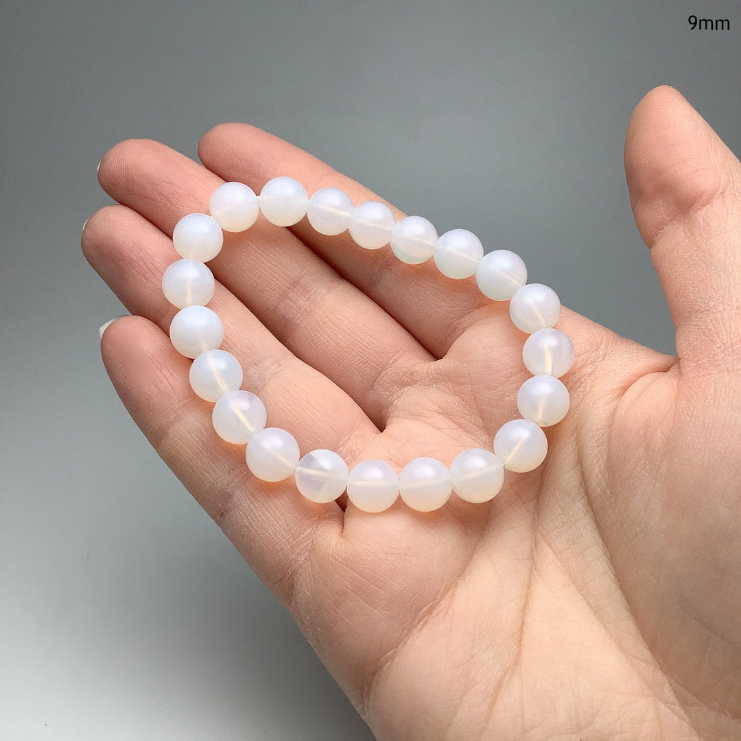 Moon Quartz Beaded Bracelet - Rocks and Gems Canada