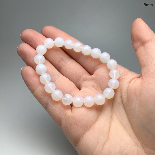 Moon Quartz Beaded Bracelet - Rocks and Gems Canada