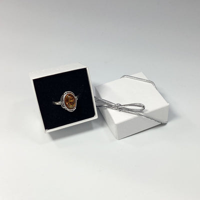 Cognac Amber Ring