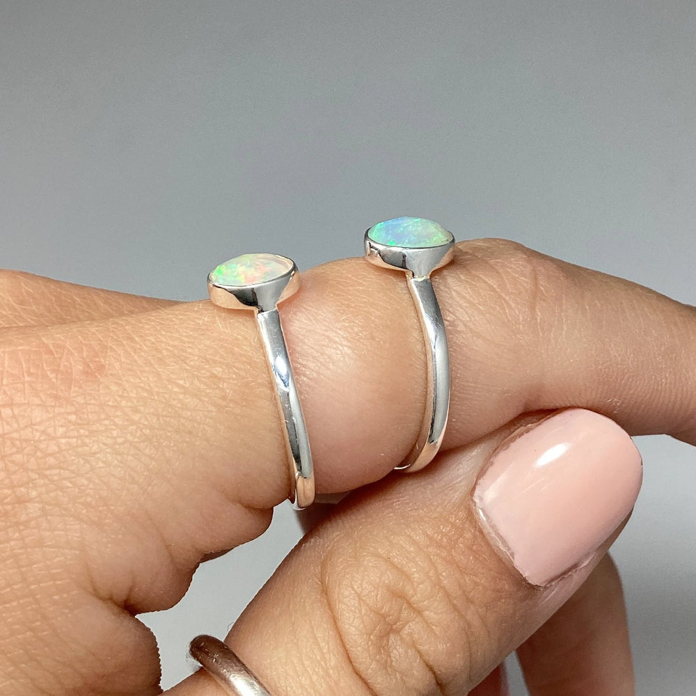Faceted Ethiopian Fire Opal Ring - Rocks and Gems Canada