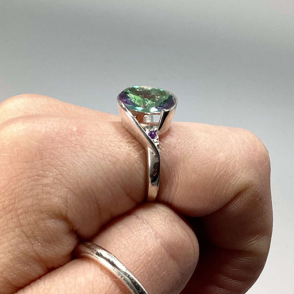Mystic Topaz and Amethyst Ring - Rocks and Gems Canada