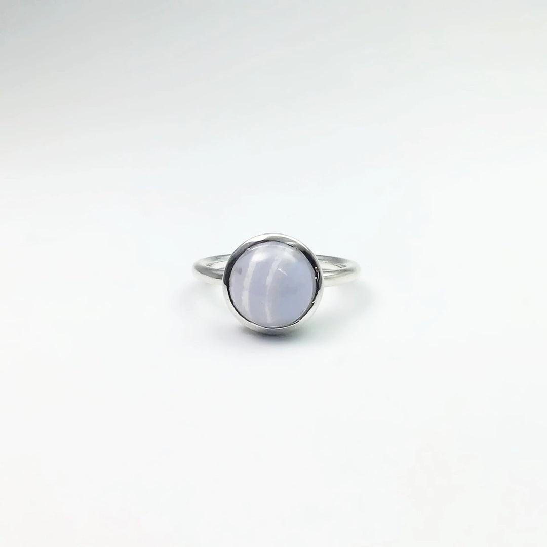 Blue Lace Agate Ring - Rocks and Gems Canada