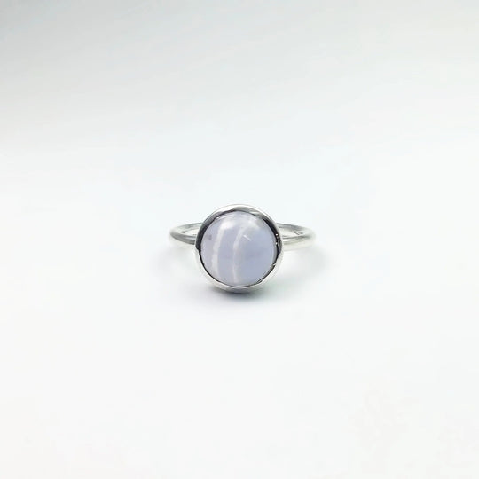 Blue Lace Agate Ring - Rocks and Gems Canada