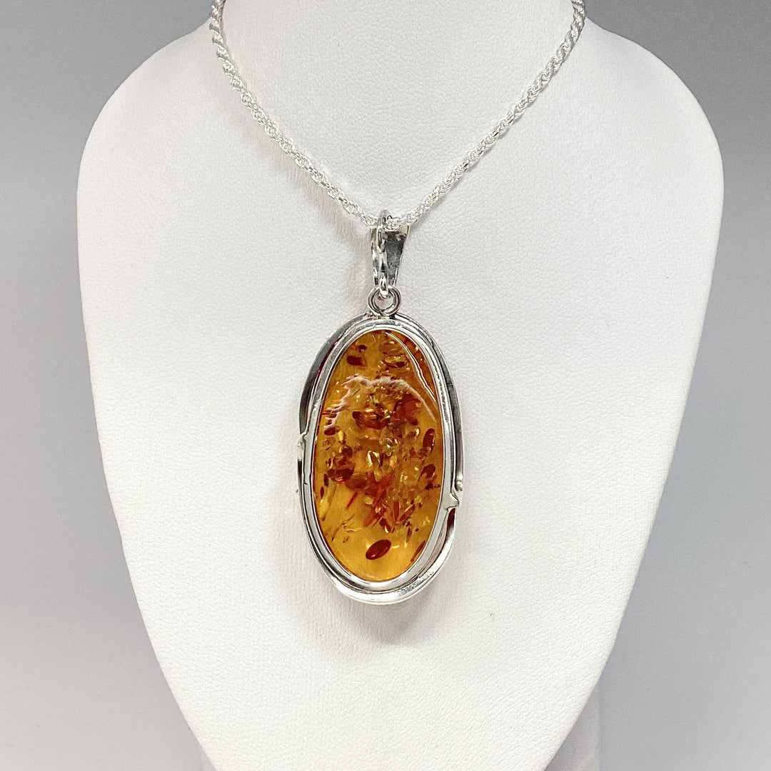 Cognac Amber Pendant - Rocks and Gems Canada