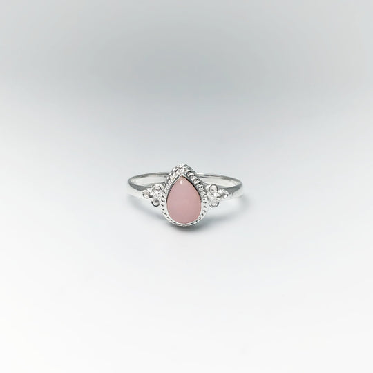 Pink Peruvian Opal Ring - Rocks and Gems Canada