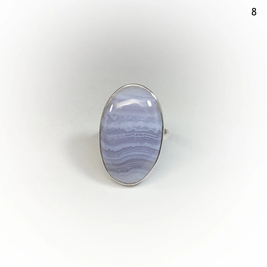 Blue Lace Agate Ring - Rocks and Gems Canada