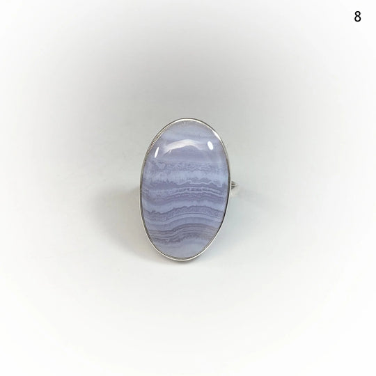 Blue Lace Agate Ring - Rocks and Gems Canada