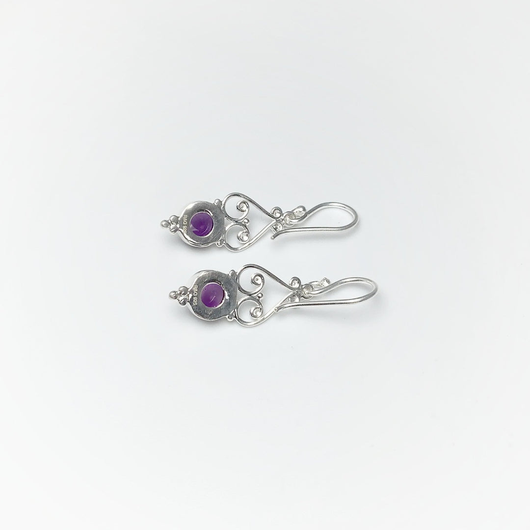 Amethyst Dangle Earrings - Rocks and Gems Canada