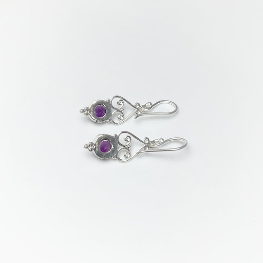 Amethyst Dangle Earrings - Rocks and Gems Canada