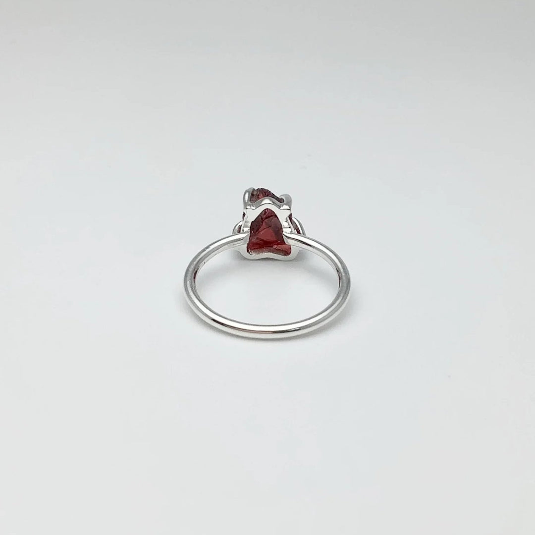 Raw Garnet Ring - Rocks and Gems Canada