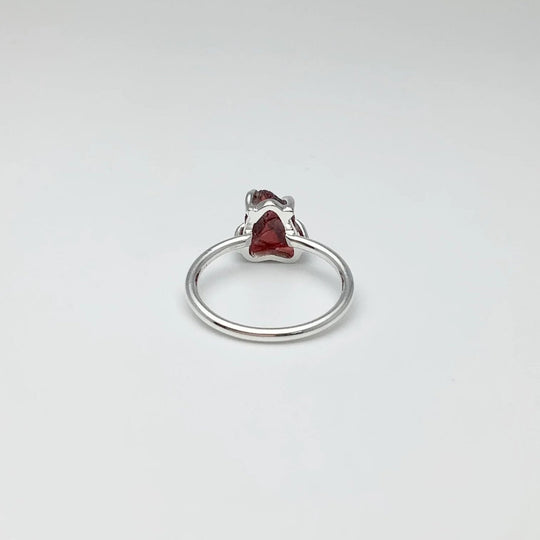 Raw Garnet Ring - Rocks and Gems Canada