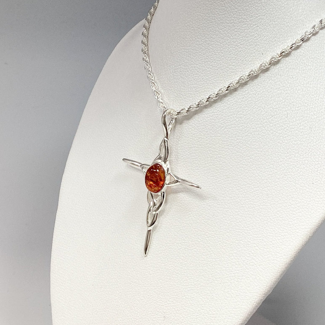 Cognac Amber Pendant - Rocks and Gems Canada