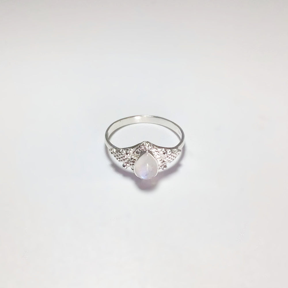 Rainbow Moonstone Ring - Rocks and Gems Canada