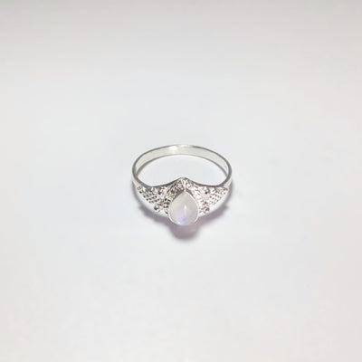 Rainbow Moonstone Ring