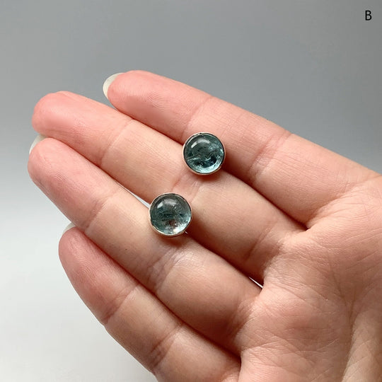 Aquamarine Stud Earrings - Rocks and Gems Canada