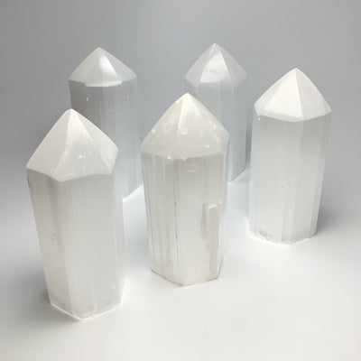 Selenite Point at $55 Each