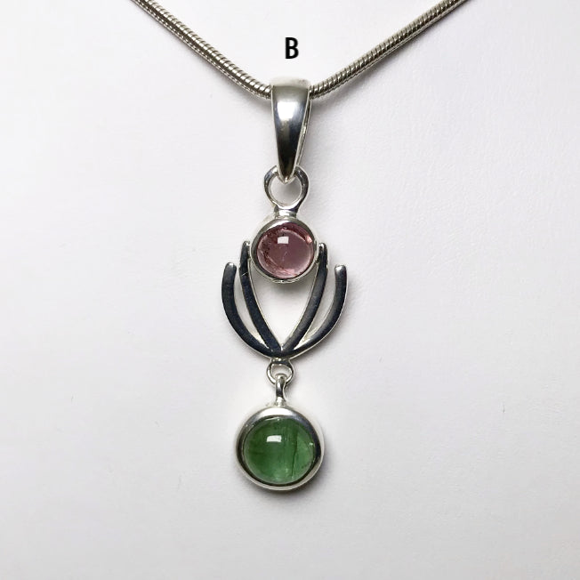 Mixed Tourmaline Pendant - Rocks and Gems Canada