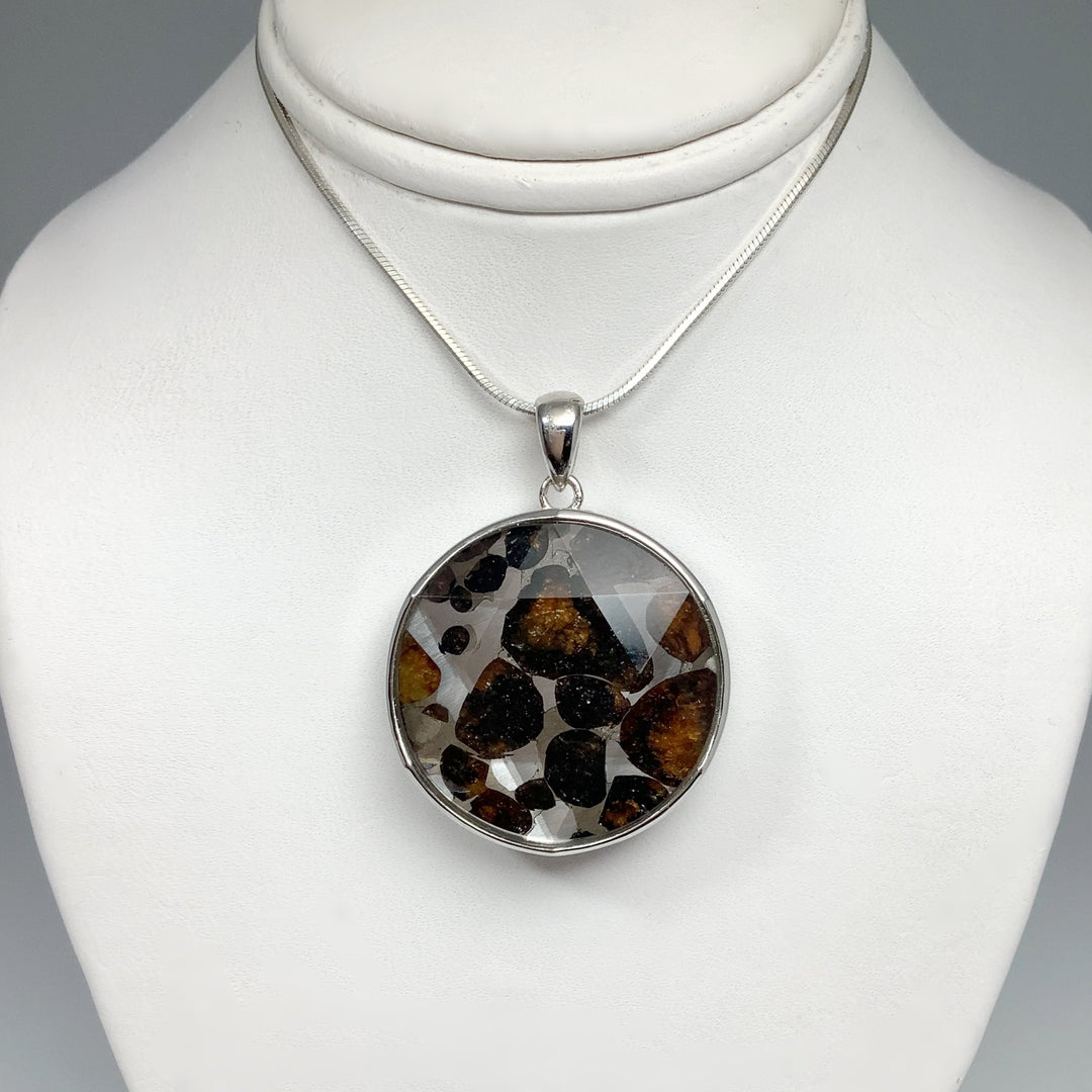 Sericho Meteorite Faceted Pendant - Rocks and Gems Canada