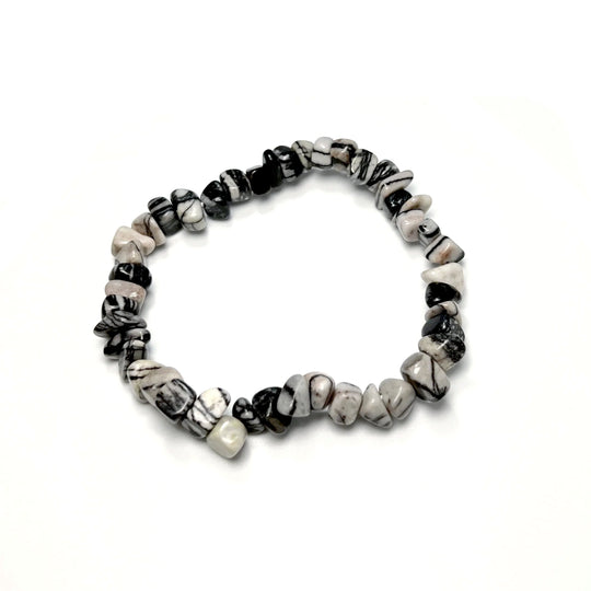 Web Jasper Chip Beaded Bracelet - Rocks and Gems Canada
