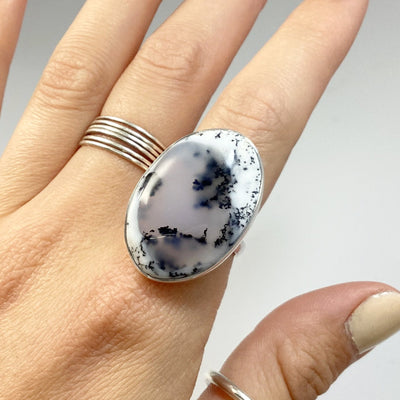 Dendritic Opal Ring