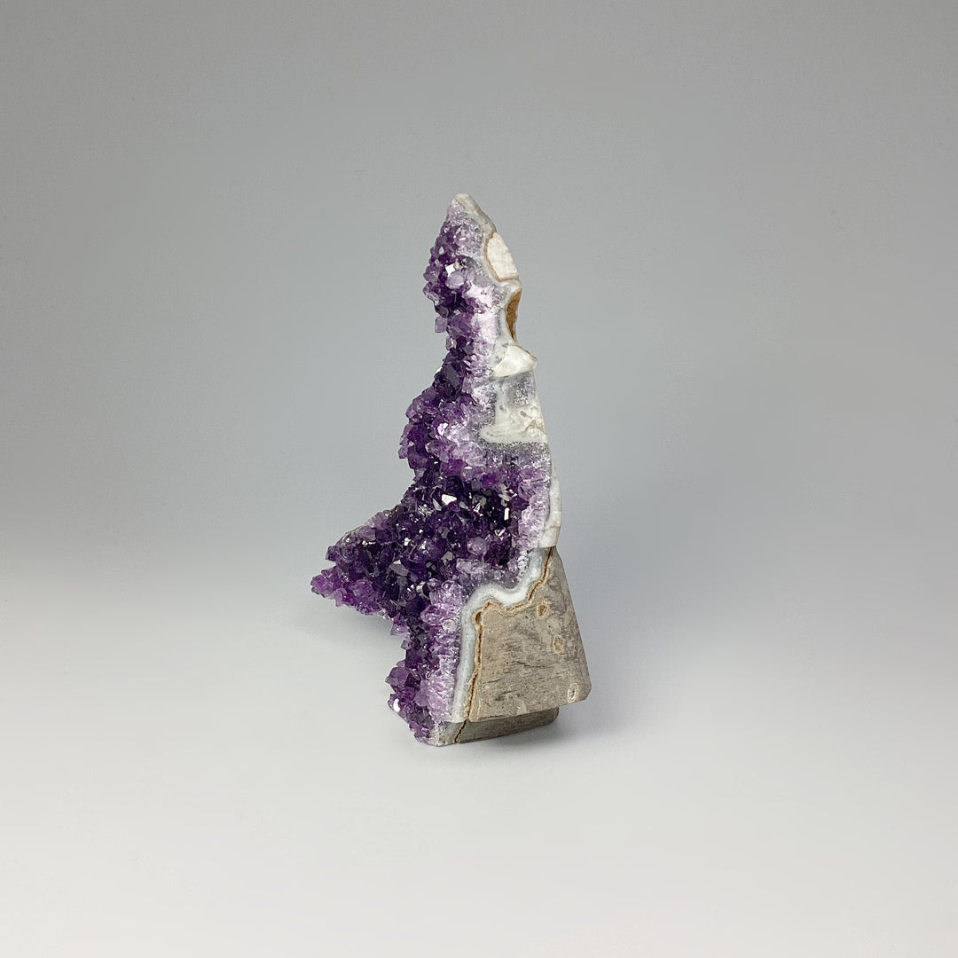 Amethyst Druze Cluster Tree Carving - Rocks and Gems Canada