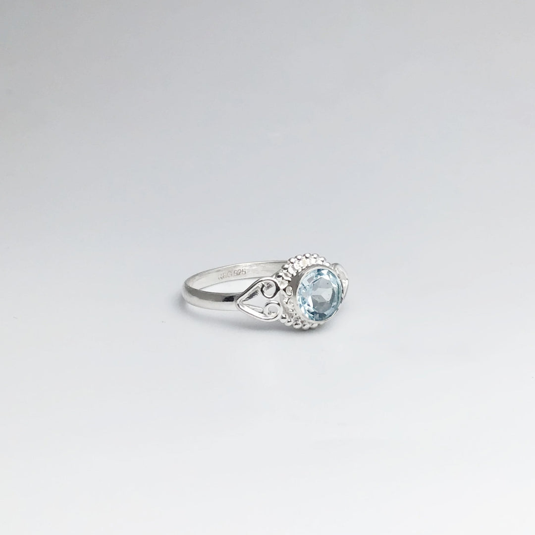 Blue Topaz Ring - Rocks and Gems Canada