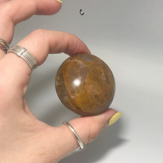 Dark Golden Hematoid Quartz Tumble - Rocks and Gems Canada