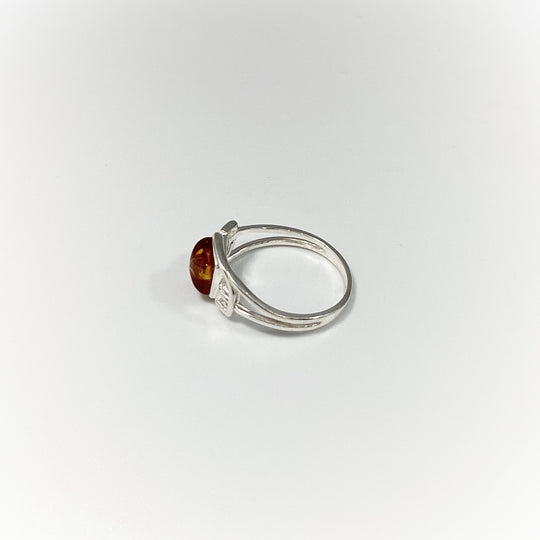 Cognac Amber Ring - Rocks and Gems Canada