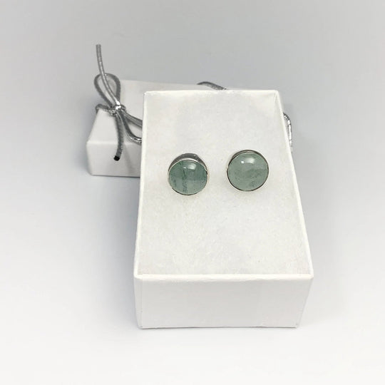 Aquamarine Stud Earrings - Rocks and Gems Canada